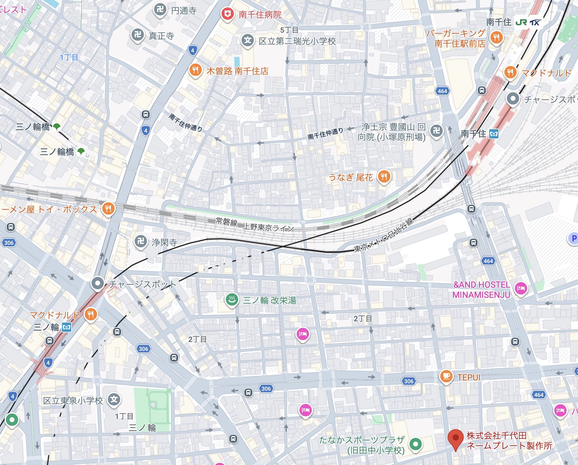 Map to Chiyoda Nameplate